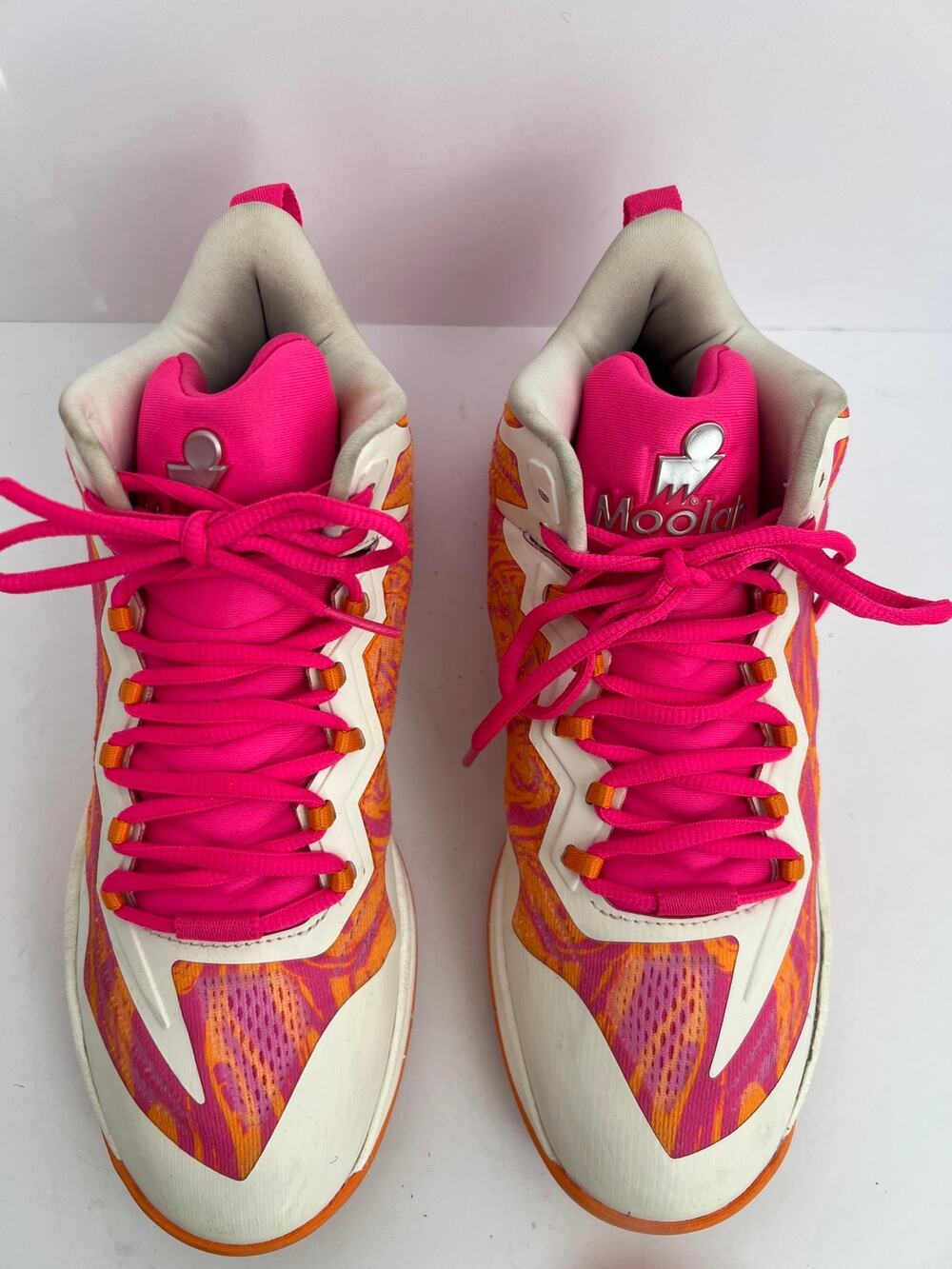 Moolah Kicks Neovolt Pro v2 Orange Pink Basketball Shoes Womens Size 7